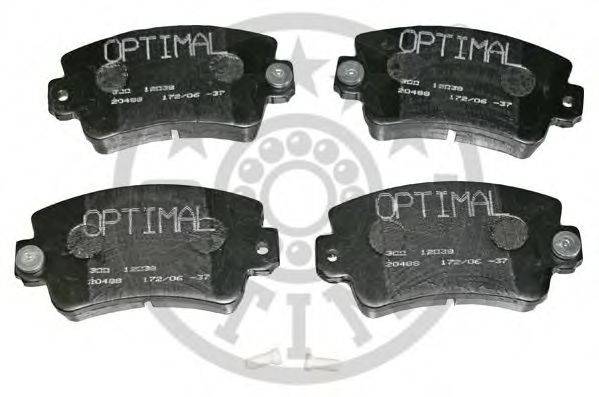 OPTIMAL 20489 Комплект гальмівних колодок, дискове гальмо