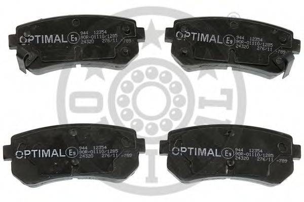 OPTIMAL 12354 Комплект гальмівних колодок, дискове гальмо