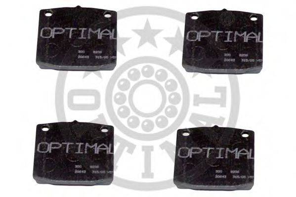 OPTIMAL 9206 Комплект гальмівних колодок, дискове гальмо
