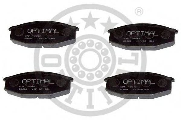 OPTIMAL 9243 Комплект гальмівних колодок, дискове гальмо