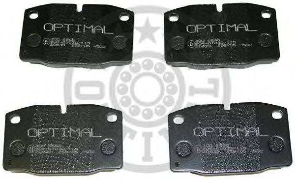 OPTIMAL 9565 Комплект гальмівних колодок, дискове гальмо