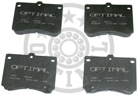 OPTIMAL 21541 Комплект гальмівних колодок, дискове гальмо
