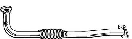 WALKER 04313 Труба вихлопного газу