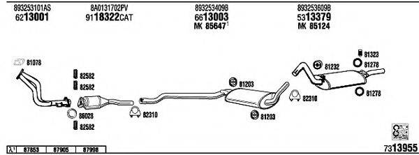 WALKER AD40311 Система випуску ОГ