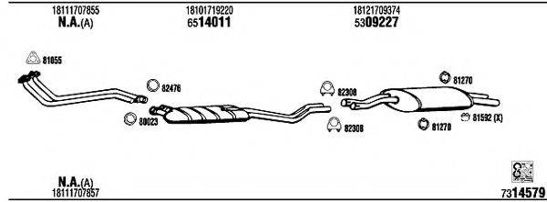 WALKER BW32511B Система випуску ОГ