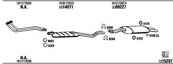 WALKER BW32520 Система випуску ОГ