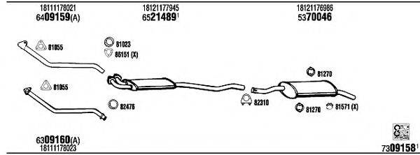 WALKER BW40210B Система випуску ОГ