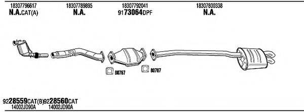 WALKER BWH19949BB Система випуску ОГ