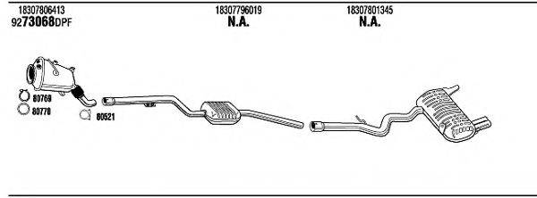 WALKER BWH25486B Система випуску ОГ