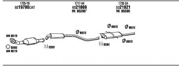 WALKER CI16008A Система випуску ОГ