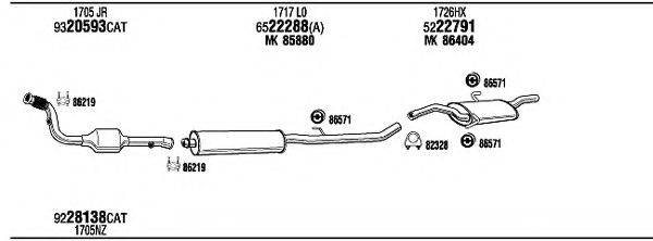 WALKER CIT15091AA Система випуску ОГ