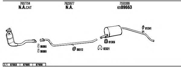 WALKER FI30286 Система випуску ОГ