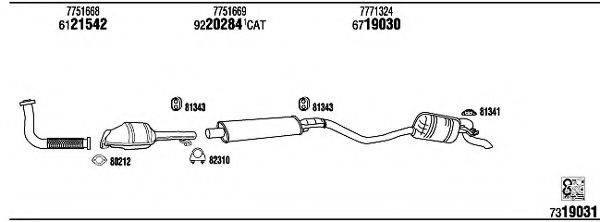 WALKER FI65008A Система випуску ОГ