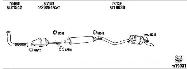 WALKER FI65027 Система випуску ОГ