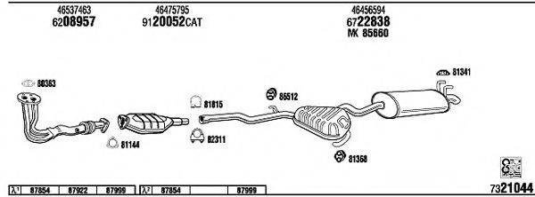 WALKER FI71018B Система випуску ОГ