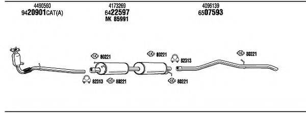 WALKER FO80164A Система випуску ОГ