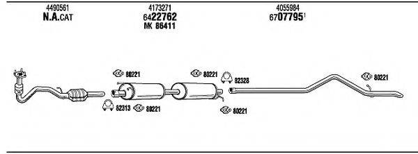 WALKER FO80174B Система випуску ОГ