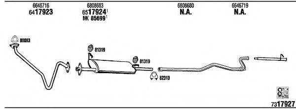 WALKER FO80632 Система випуску ОГ