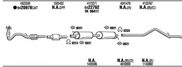 WALKER FOH17781A Система випуску ОГ