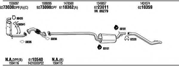 WALKER FOH18519BC Система випуску ОГ