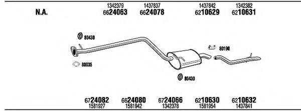 WALKER FOK16939 Система випуску ОГ