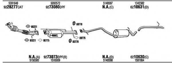 WALKER FOK16966EB Система випуску ОГ