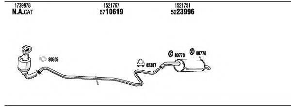 WALKER FOK58971A Система випуску ОГ