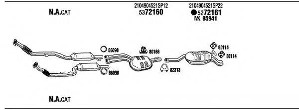 WALKER MB24002 Система випуску ОГ