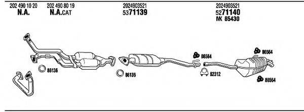 WALKER MB28040 Система випуску ОГ