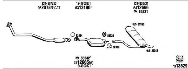 WALKER MB43300 Система випуску ОГ