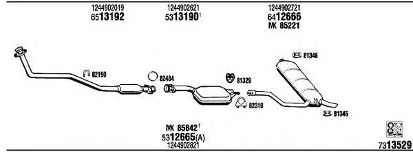 WALKER MB43308A Система випуску ОГ