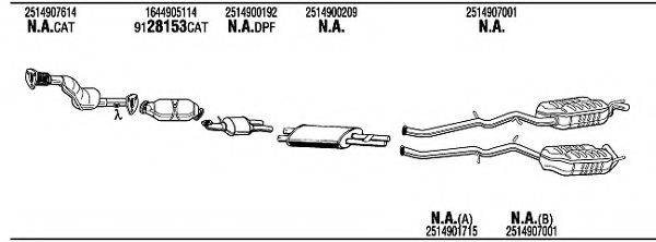 WALKER MBH25441B Система випуску ОГ