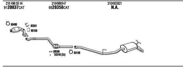 WALKER MBK12583 Система випуску ОГ