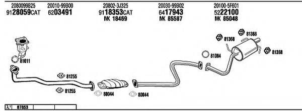 WALKER NI80389 Система випуску ОГ