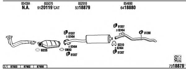 WALKER OP85001 Система випуску ОГ