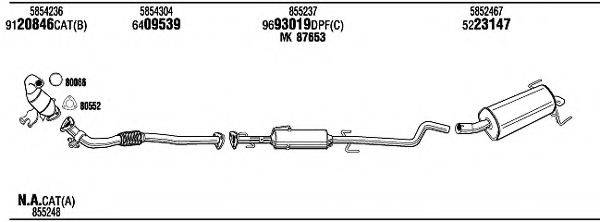 WALKER OPH09246BA Система випуску ОГ