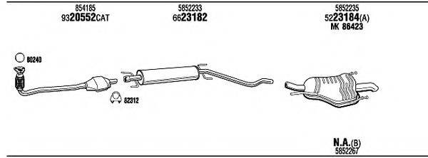 WALKER OPH15333C Система випуску ОГ