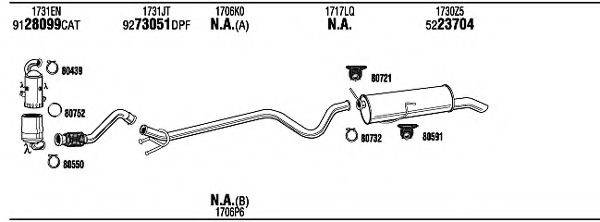 WALKER PEH26615BB Система випуску ОГ