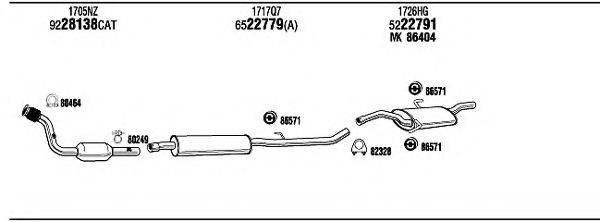 WALKER PET15115B Система випуску ОГ