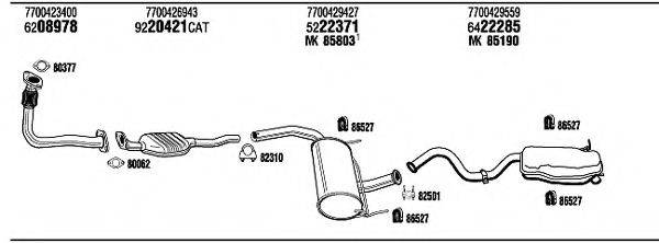 WALKER RE96024A Система випуску ОГ