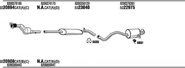 WALKER REH18555B Система випуску ОГ