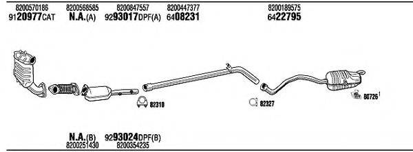 WALKER REH18781AA Система випуску ОГ