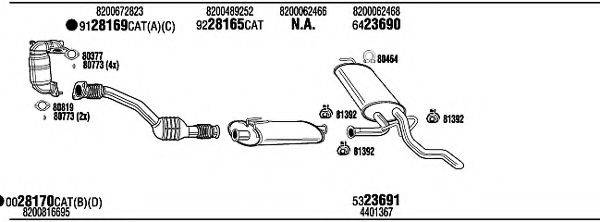 WALKER REH23077A Система випуску ОГ