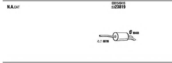 WALKER REH59105 Система випуску ОГ