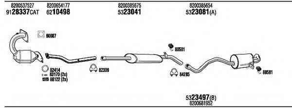 WALKER REK11056 Система випуску ОГ