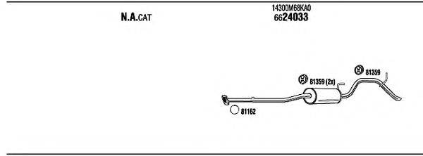 WALKER SZK30968 Система випуску ОГ