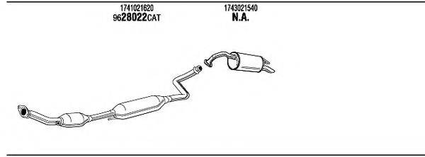 WALKER TOH17705 Система випуску ОГ