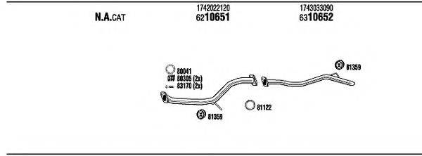 WALKER TOK22467 Система випуску ОГ