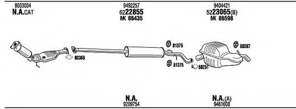 WALKER VOH09464 Система випуску ОГ