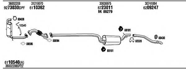 WALKER VOK18604BB Система випуску ОГ